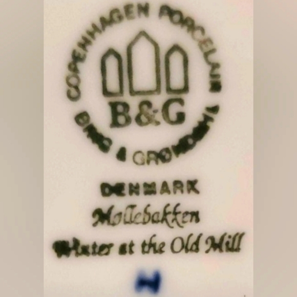 1996 Bing & Grondahl Jule After Copenhagen Porcelain The Old Mill Plate - Picture 3 of 3